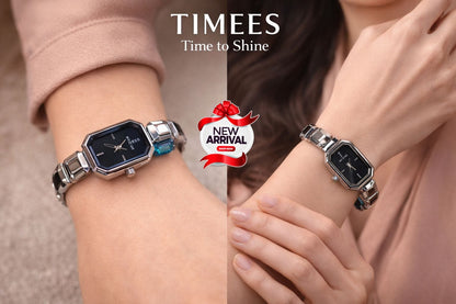 Timees Ladies Octagonal Bracelet Watch - All Colors Lifestyle Collection Shot